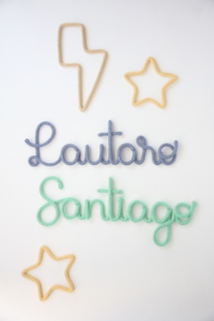 Nombres tejidos personalizados - tienda online