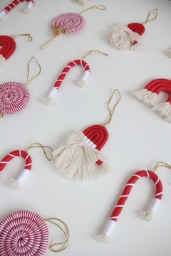 Set Navideño Macramé x5u. en internet