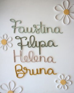 Nombres tejidos personalizados - MiniMundo - Muebles y Juguetes didácticos