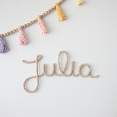 Nombres tejidos personalizados - MiniMundo - Muebles y Juguetes didácticos