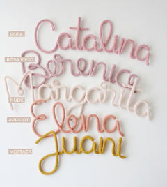 Nombres tejidos personalizados - tienda online