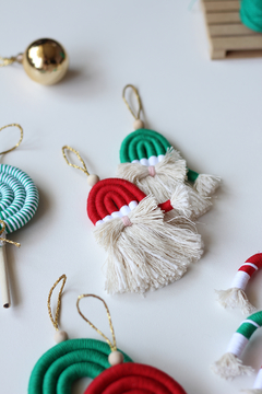 Set Navideño Macramé x5u. - tienda online