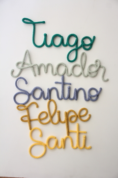 Nombres tejidos personalizados - tienda online