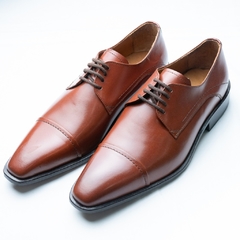 ZAPATOS CUERO SUELA PUNTA C/COSTURA