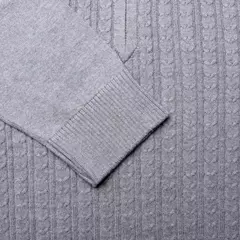 SWEATER MEDIO CIERRE LABRADO - comprar online