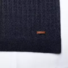 SWEATER MEDIO CIERRE LABRADO - tienda online