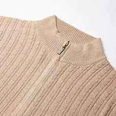 SWEATER MEDIO CIERRE LABRADO - SASTRERIA WINDSOR