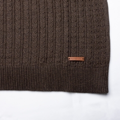 SWEATER MEDIO CIERRE LABRADO - tienda online