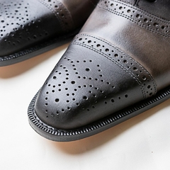 ZAPATOS CUERO ESFUMADO PUNTERA PICADO - comprar online