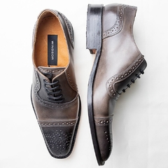 Imagen de ZAPATOS CUERO ESFUMADO PUNTERA PICADO