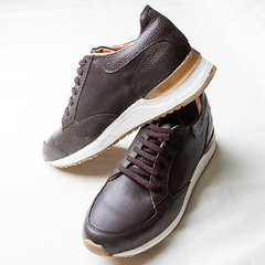 ZAPATILLAS DE VESTIR CUERO CHOCOLATE - SASTRERIA WINDSOR