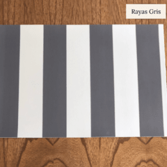 Individual Rayas Gris - comprar online