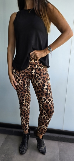 Babucha de bengalina elastizada animal print x talles - She Indumentaria