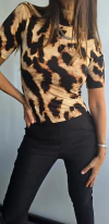 Media polera animal print - comprar online