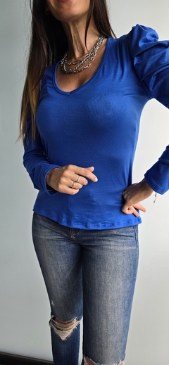 Remera de modal gamuzado m/l princesa - She Indumentaria