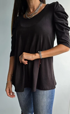 Remera de lanilla manga 3/4 tipo princesa - tienda online