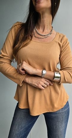 Remera evase de morley lanilla que se ata en la espalda - comprar online