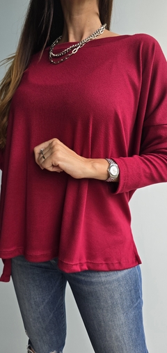 Remeron de lanilla morley con tajos laterales más largo atrás - comprar online