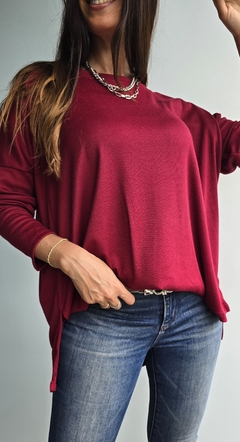 Remeron de lanilla morley con tajos laterales más largo atrás en internet