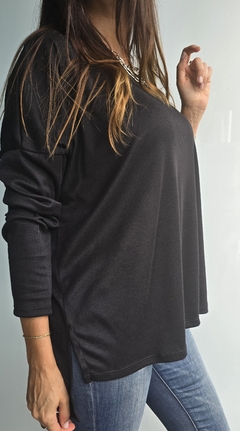 Remeron de lanilla morley con tajos laterales más largo atrás en internet