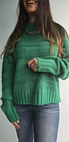 Sweater cuello redondo de lana - She Indumentaria