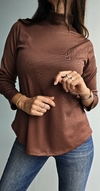 Media polera evase de morley satinado m/l - comprar online