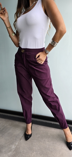 Pantalon de bengalina elastizado tipo slouchy en internet