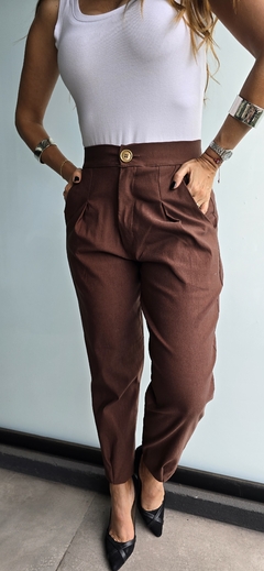 Pantalon de bengalina elastizado tipo slouchy en internet