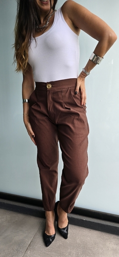 Imagen de Pantalon de bengalina elastizado tipo slouchy