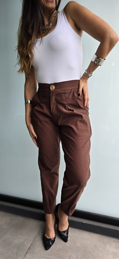 Pantalon de bengalina elastizado tipo slouchy en internet