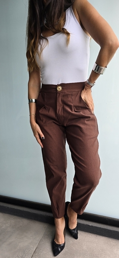 Pantalon de bengalina elastizado tipo slouchy en internet
