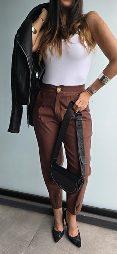 Imagen de Pantalon de bengalina elastizado tipo slouchy