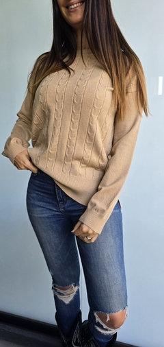 Imagen de Sweater bremer cuello redondo con trenzado al frente