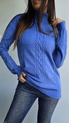 Polera de bremer con trenzado al frente y tajos laterales - comprar online