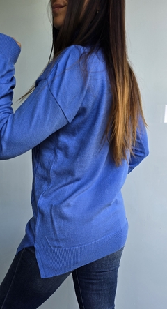Polera de bremer con trenzado al frente y tajos laterales - tienda online