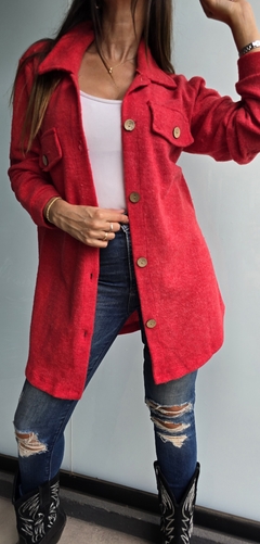 Camisaco de lanilla con botones - tienda online