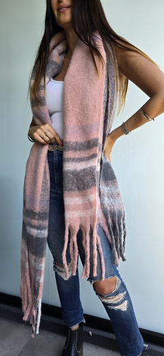 Bufandon de lana cuadrille - comprar online