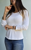 Remera de modal soft cuello redondo manga larga - comprar online