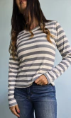 Remera manga larga de modal morley rayada - comprar online