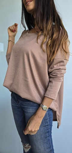 Remeron de lanilla morley con tajos laterales más largo atrás - She Indumentaria