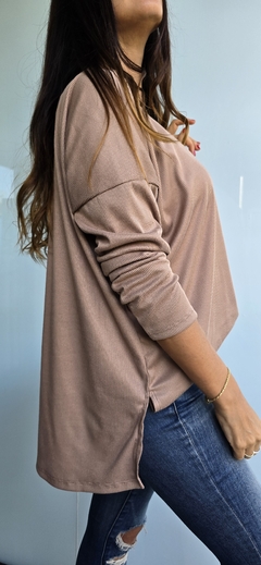 Remeron de lanilla morley con tajos laterales más largo atrás - comprar online