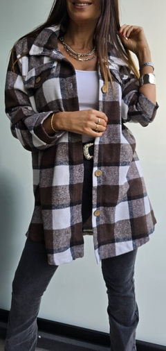 Imagen de Camisaco cuadrille de paño con bolillos falsos en pecho
