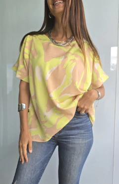 Remeron de fibrana estampado - She Indumentaria | Ropa de Mujer