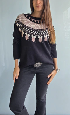 Imagen de Sweater de bremer con rombos y triangulos combinados