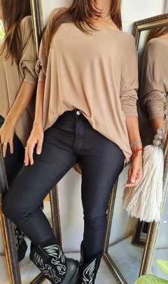 Remeron de modal viscosa oversize manga larga 5VON2