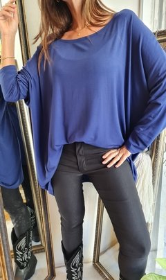 Remeron de modal viscosa oversize manga larga 5VON2 en internet