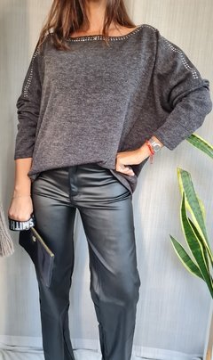 Remeron/ Sweater de lanilla con tachitas - tienda online