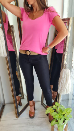 Remera de modal escote espejo por talles - tienda online