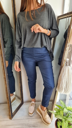 Remeron de modal viscosa oversize manga larga 5VON2 - tienda online