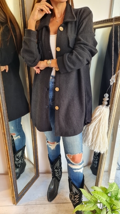 Camisaco de lanilla con botones